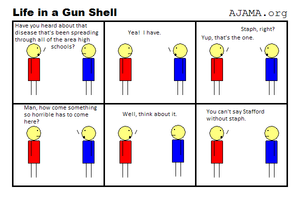 You can't spell Stafford without staph.